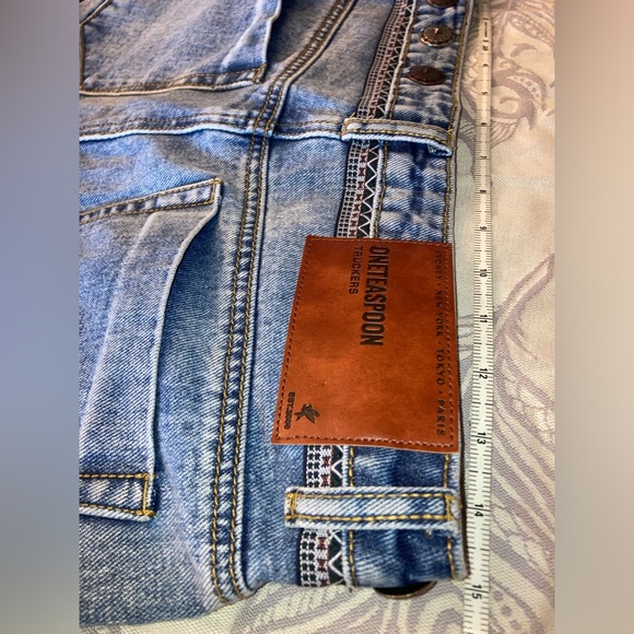 UFT NWT One Teaspoon Hollywood HillsTruckers Mid Rise Straight Leg Jeans Size 26 - Picture 11 of 11